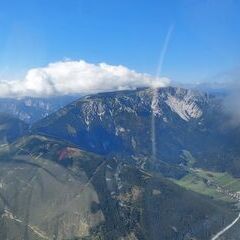 Flugwegposition um 09:42:14: Aufgenommen in der Nähe von Gemeinde Puchberg am Schneeberg, Österreich in 1946 Meter
